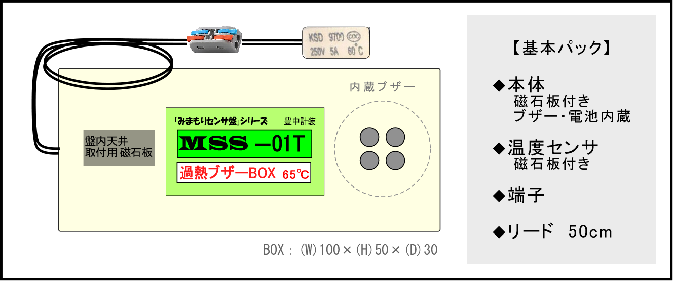 監視ブザーBOXの内訳